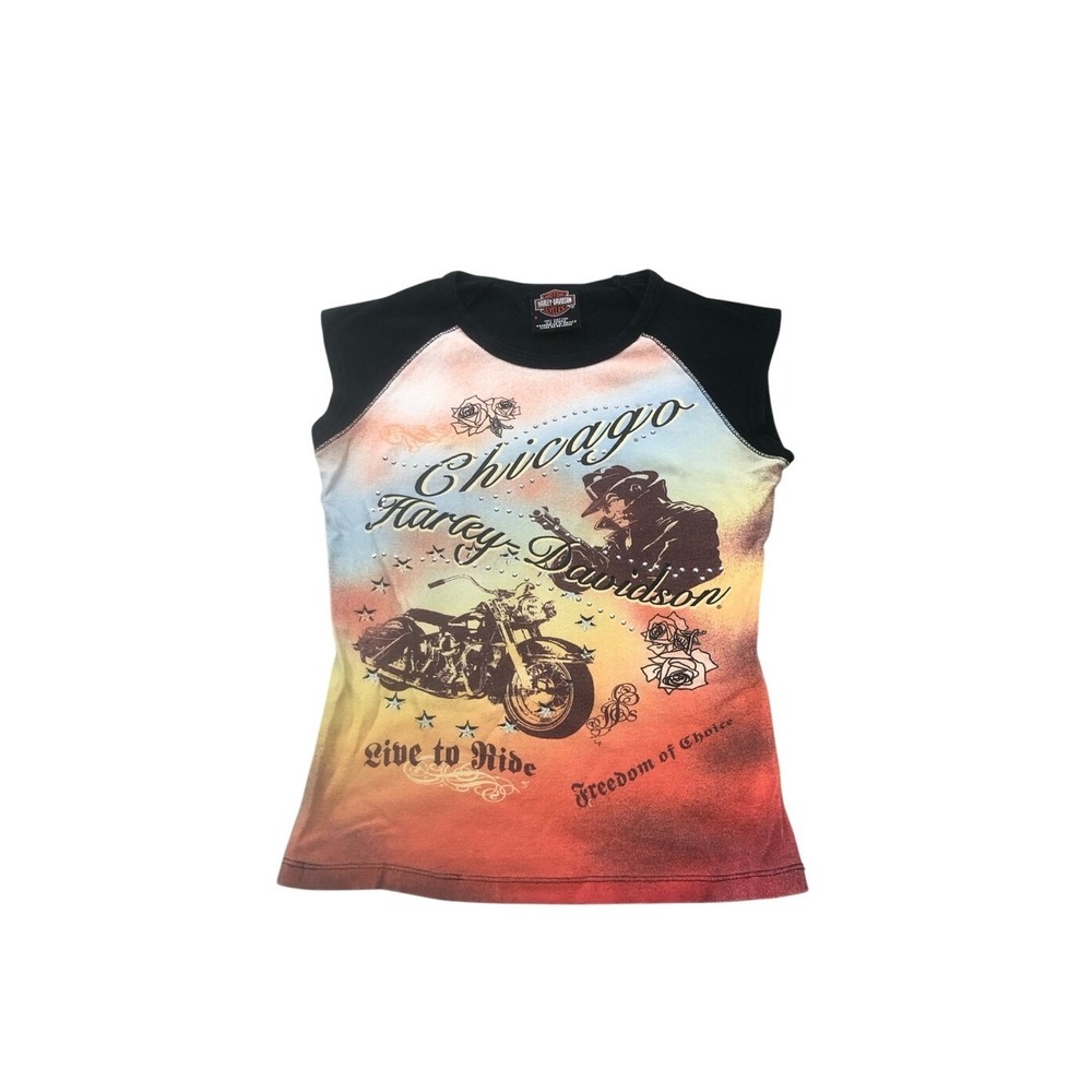 Harley Davidson women's sleeveless graphic T size small
